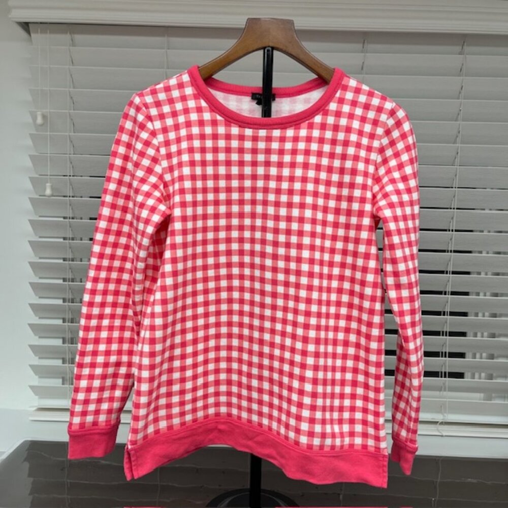 Talbots Gingham Sweatshirt - size XS